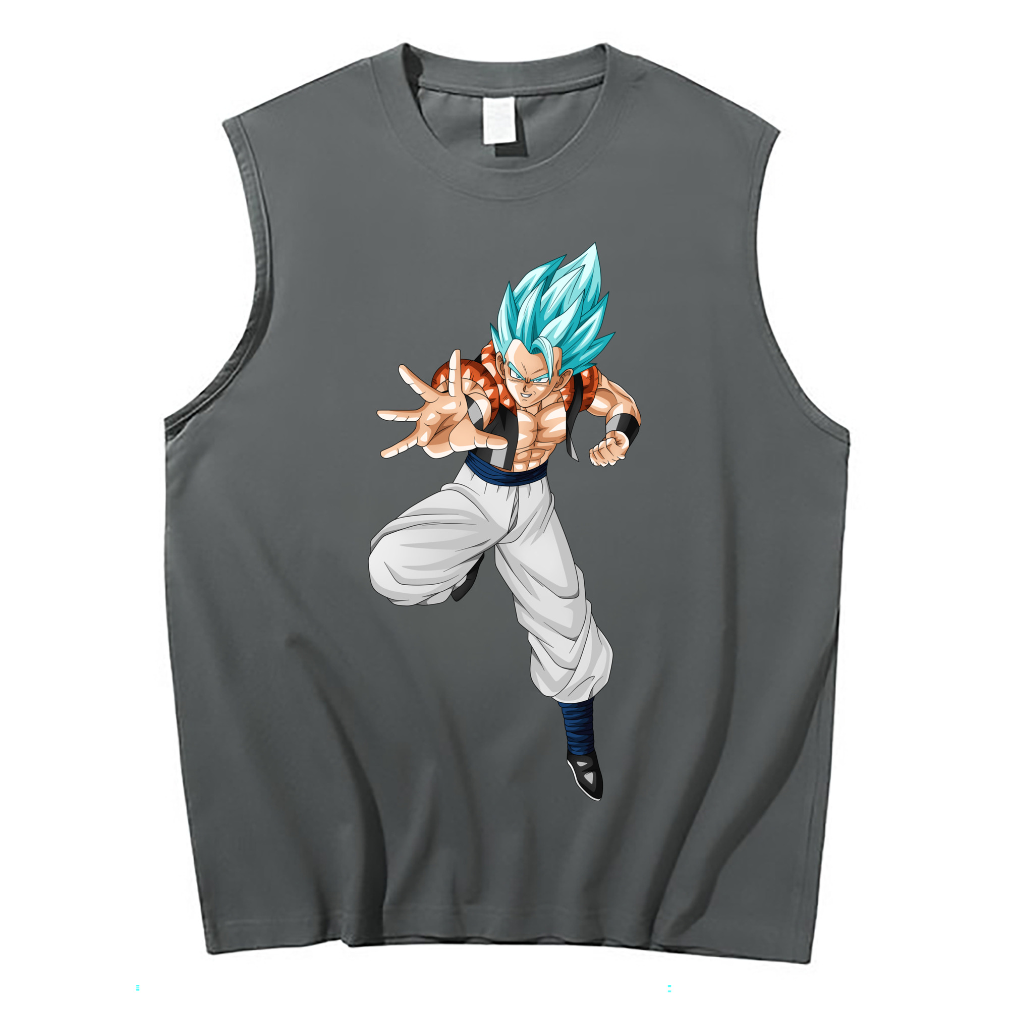 （画像用） ドラゴンボール ベジータ四世（Bejīta Yonsei）DRAGON BALL Vegeta IV コットン100％タンクトップ（フロントプリント）